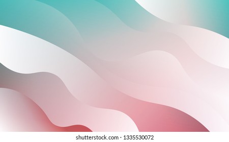 Fluid shapes composition. Design with color of curves. Background for Wallpaper, Web Design, Brochure, Visit Card. Vector wave pattern for backgrounds. Colorful Gradient.