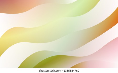 Fluid shapes composition. Design with color of curves. Background for Wallpaper, Web Design, Brochure, Visit Card. Vector wave pattern for backgrounds. Colorful Gradient.