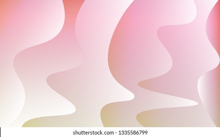 Fluid shapes composition. Design with color of curves. Background for Wallpaper, Web Design, Brochure, Visit Card. Vector wave pattern for backgrounds. Colorful Gradient.