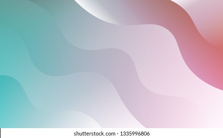 Fluid shapes composition. Design with color of curves. Background for Wallpaper, Web Design, Brochure, Visit Card. Vector wave pattern for backgrounds. Colorful Gradient.