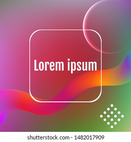 Fluid shapes composition. Dynamic shapes composition.