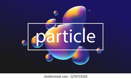 Fluid shapes composition. Futuristic design cover. Vector illustration.