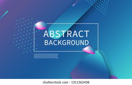 Fluid shapes composition. Modern abstract cover design. Creative colorful wallpaper. Trendy gradient poster. Vector illustration.