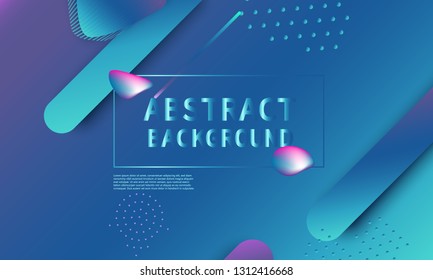 Fluid shapes composition. Modern abstract cover design. Creative colorful wallpaper. Trendy gradient poster. Vector illustration.