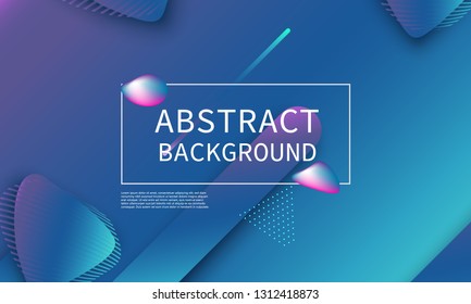 Fluid shapes composition. Modern abstract cover design. Creative colorful wallpaper. Trendy gradient poster. Vector illustration.