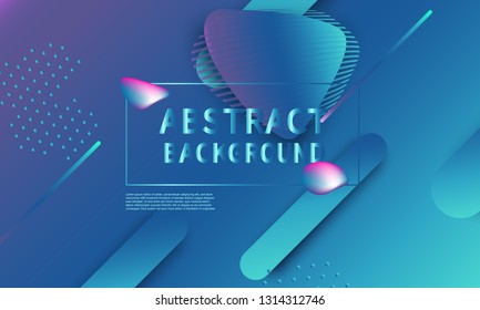 Fluid shapes composition. Modern abstract cover design. Creative colorful wallpaper. Trendy gradient poster. Vector illustration.