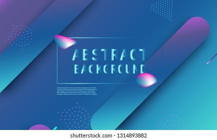 Fluid shapes composition. Modern abstract cover design. Creative colorful wallpaper. Trendy gradient poster. Vector illustration.