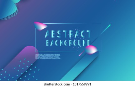 Fluid shapes composition. Modern abstract cover design. Creative colorful wallpaper. Trendy gradient poster. Vector illustration.