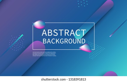 Fluid shapes composition. Modern abstract cover design. Creative colorful wallpaper. Trendy gradient poster. Vector illustration.