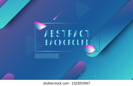 Fluid shapes composition. Modern abstract cover design. Creative colorful wallpaper. Trendy gradient poster. Vector illustration.