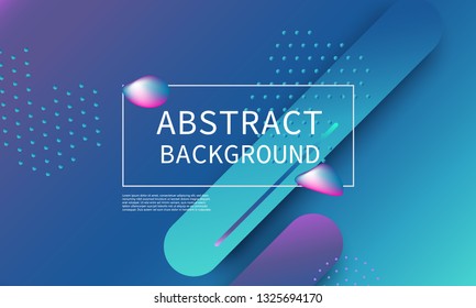 Fluid shapes composition. Modern abstract cover design. Creative colorful wallpaper. Trendy gradient poster. Vector illustration.