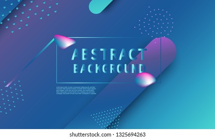 Fluid shapes composition. Modern abstract cover design. Creative colorful wallpaper. Trendy gradient poster. Vector illustration.