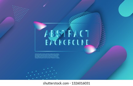 Fluid shapes composition. Modern abstract cover design. Creative colorful wallpaper. Trendy gradient poster. Vector illustration.