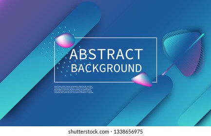 Fluid shapes composition. Modern abstract cover design. Creative colorful wallpaper. Trendy gradient poster. Vector illustration.