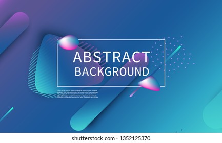 Fluid shapes composition. Modern abstract cover design. Creative colorful wallpaper. Trendy gradient poster. Vector illustration.