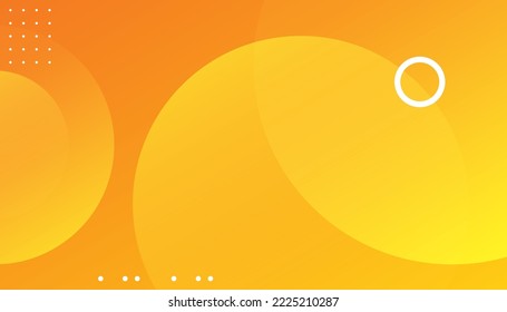 Fluid shapes composition with orange color. Circle abstract vector banner design. Trendy abstract gradient shapes composition. Eps10 vector. Landing page template

