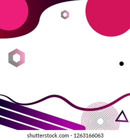 Fluid shapes composition with trendy gradients. Eps10 vector. - Vector