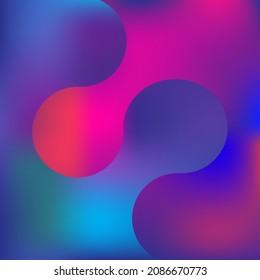 Fluid shapes composition with trendy gradients. vector compositions.