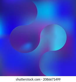 Fluid shapes composition with trendy gradients. vector compositions.