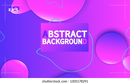 Fluid shapes composition. Wavy abstract cover design. Creative colorful wallpaper. Trendy gradient poster. Vector illustration.