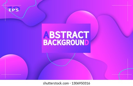 Fluid shapes composition. Wavy abstract cover design. Creative colorful wallpaper. Trendy gradient poster. Vector illustration.