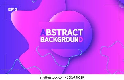 Fluid shapes composition. Wavy abstract cover design. Creative colorful wallpaper. Trendy gradient poster. Vector illustration.