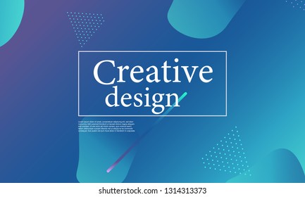 Fluid shapes composition. Wavy abstract cover design. Creative colorful wallpaper. Trendy gradient poster. Vector illustration.
