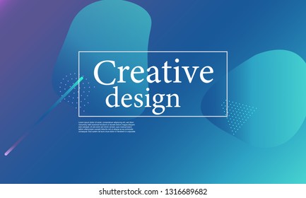 Fluid shapes composition. Wavy abstract cover design. Creative colorful wallpaper. Trendy gradient poster. Vector illustration.