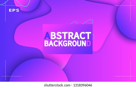 Fluid shapes composition. Wavy abstract cover design. Creative colorful wallpaper. Trendy gradient poster. Vector illustration.