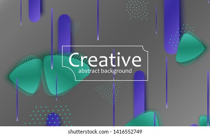 Fluid shapes composition. Wavy abstract cover design. Creative colorful wallpaper. Trendy gradient poster. Vector illustration.