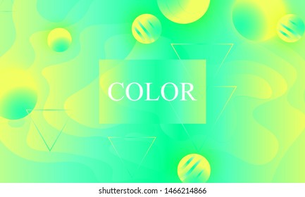 Fluid shapes composition. Wavy abstract cover design. Creative colorful wallpaper. Trendy gradient poster. Vector illustration. Abstract fluid shapes.