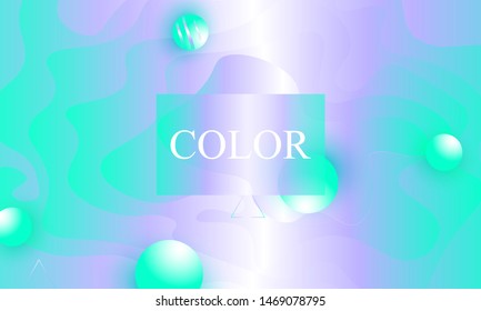 Fluid shapes composition. Wavy abstract cover design. Creative colorful wallpaper. Trendy gradient poster. Vector illustration. Abstract fluid shapes.