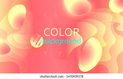 Fluid shapes composition. Wavy abstract cover design. Creative colorful wallpaper. Trendy gradient poster. Vector illustration. Abstract fluid shapes.