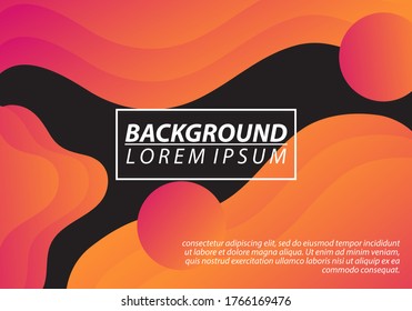 Fluid Shapes. Futuristic Gradient. Minimal Pattern. Neon Wave Brochure. Abstract Poster. Colorful Geometric Background.