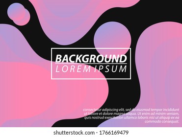 Fluid Shapes. Futuristic Gradient. Minimal Pattern. Neon Wave Brochure. Abstract Poster. Colorful Geometric Background.