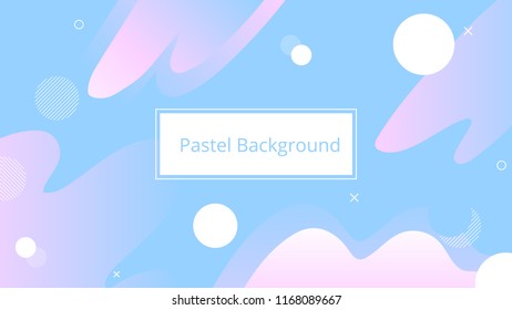 Fluid Shapes in geometric background