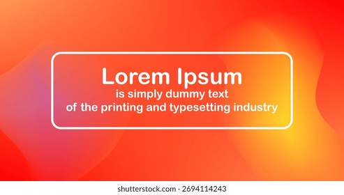 Fluid Shapes Heat Gradient Background Abstract for Poster Template