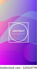 Fluid Shapes. Horizontal Orientation. Banner Design Composition. Modern Geometric Pattern. Fluid Shapes.