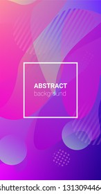 Fluid Shapes. Horizontal Orientation. Banner Design Composition. Modern Geometric Pattern. Fluid Shapes.