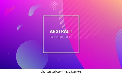 Fluid Shapes Horizontal Orientation Banner Design Stock Vector (Royalty ...