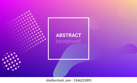 Fluid Shapes. Horizontal Orientation. Banner Design Composition. Modern Geometric Pattern. Fluid Shapes.