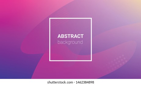 Fluid Shapes. Horizontal Orientation. Banner Design Composition. Modern Geometric Pattern. Fluid Shapes.