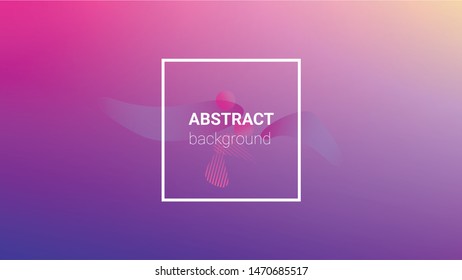 Fluid Shapes. Horizontal Orientation. Banner Design Composition. Modern Geometric Pattern. Fluid Shapes.