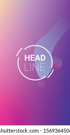 Fluid Shapes. Horizontal Orientation. Banner Design Composition. Modern Geometric Pattern. Fluid Shapes.