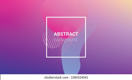 Fluid Shapes. Horizontal Orientation. Banner Design Composition. Modern Geometric Pattern. Fluid Shapes.