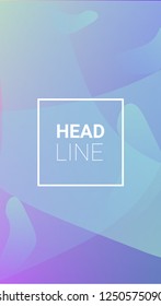 Fluid Shapes. Horizontal Orientation. Modern Geometric Pattern. Banner Design Composition. Fluid Shapes.