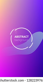 Fluid Shapes. Horizontal Orientation. Modern Geometric Pattern. Banner Design Composition. Fluid Shapes.