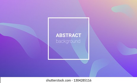 Fluid Shapes. Horizontal Orientation. Modern Geometric Pattern. Banner Design Composition. Fluid Shapes.