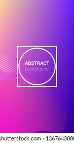 Fluid Shapes. Horizontal Orientation. Modern Geometric Pattern. Banner Design Composition. Fluid Shapes.