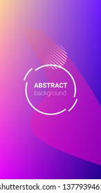 Fluid Shapes. Horizontal Orientation. Modern Geometric Pattern. Banner Design Composition. Fluid Shapes.